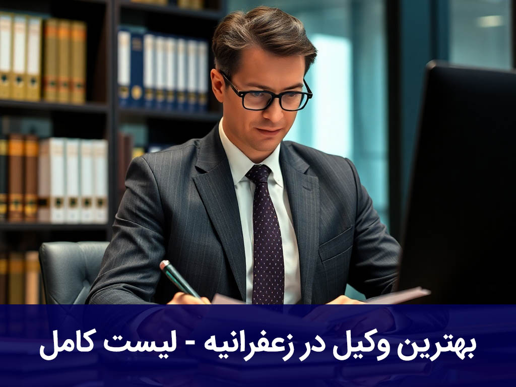 بهترین وکیل در زعفرانیه